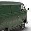 Volkswagen Type 2 Panel Van Simple Interior Green 2 3D Model