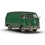 Volkswagen Type 2 Panel Van Simple Interior Green 2 3D Model