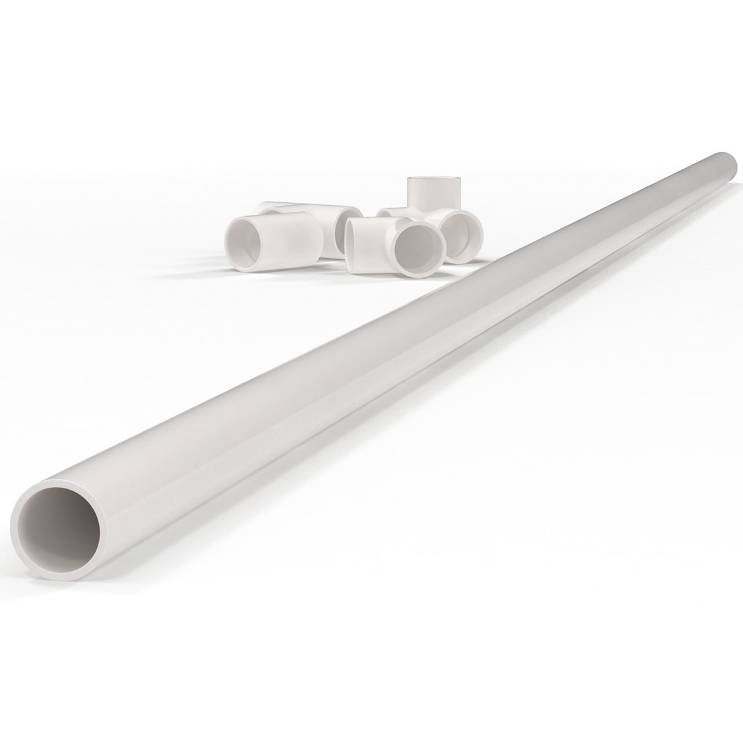 pvc pipes fitting 2 3d model