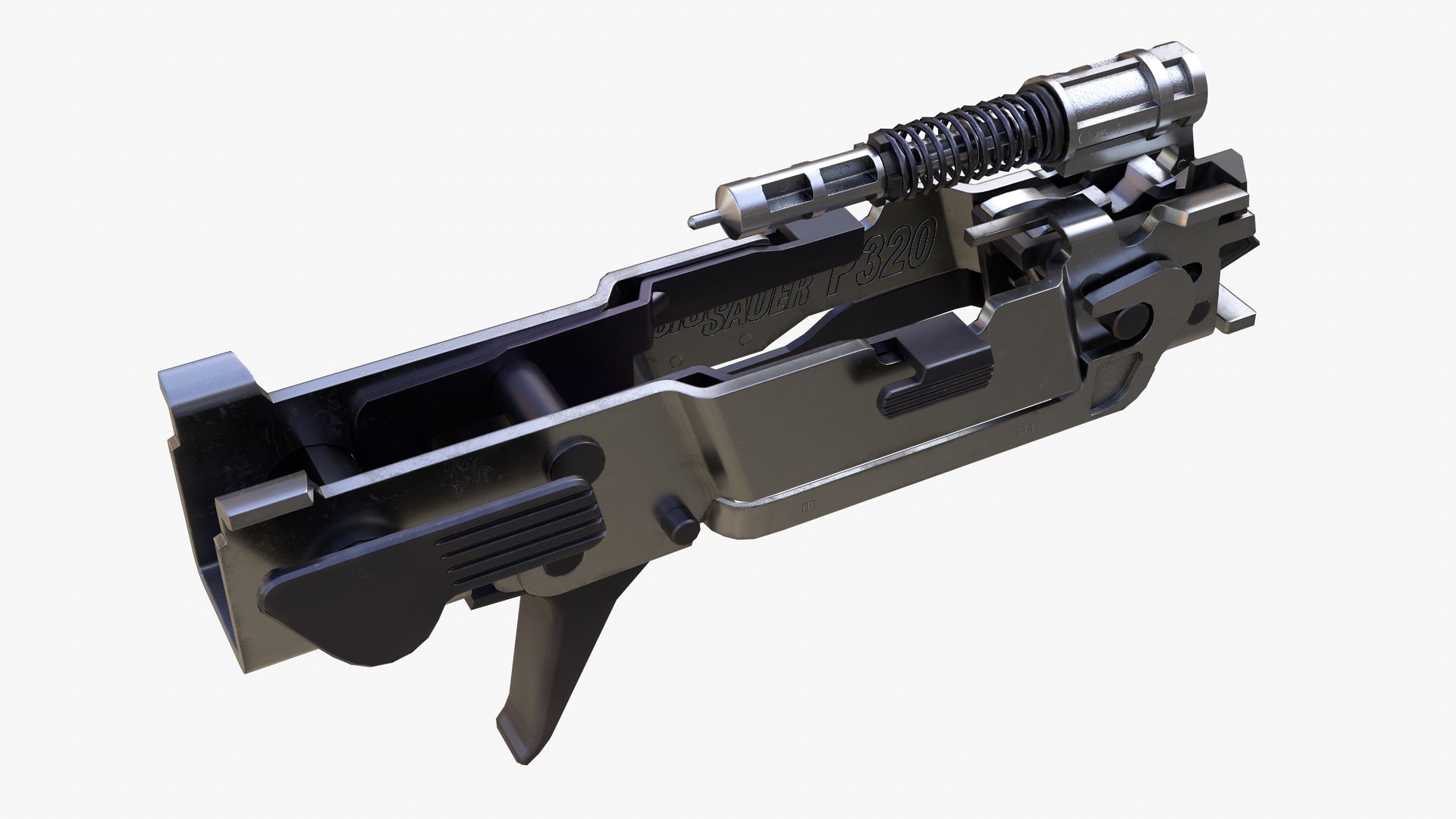 Sig Sauer P320 Fire-control Assembly Low Poly model - TurboSquid 2055514