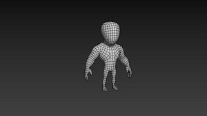 Hyper Casual Character 3D model