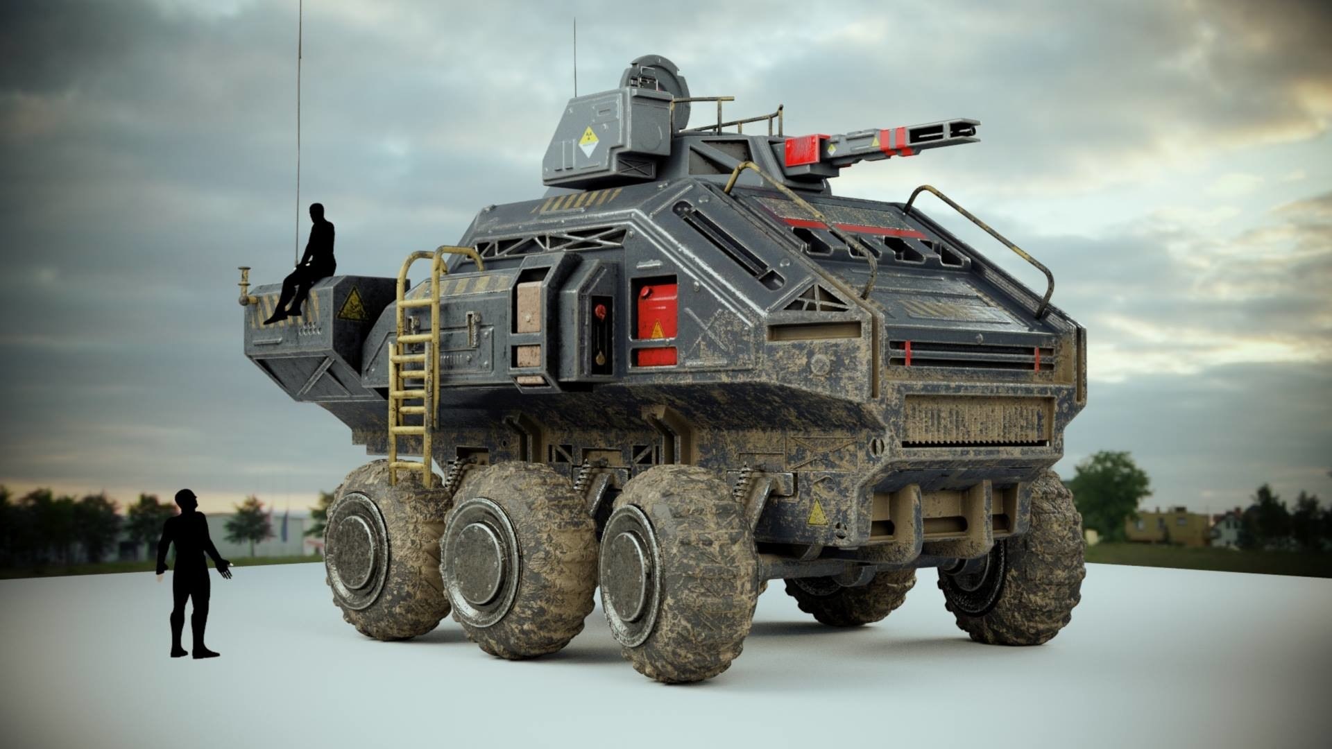 3D Model Truck War - TurboSquid 1301789