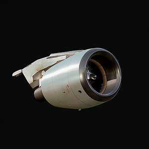 3D model airbus a320 engine