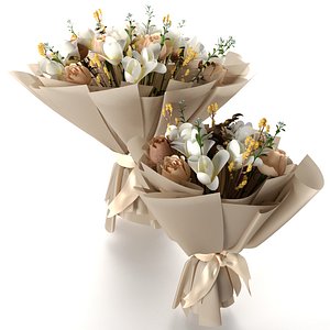 3D model flower bouquet