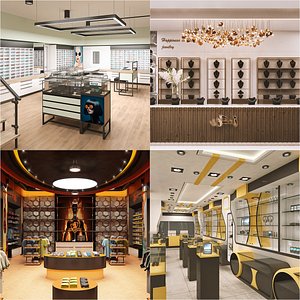 3D Retail Store Interiors model