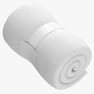 Rolled Blankets Blank and Generic Label