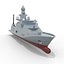 3D Warship Multi-Purpose Frigate