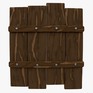 3D wooden shield