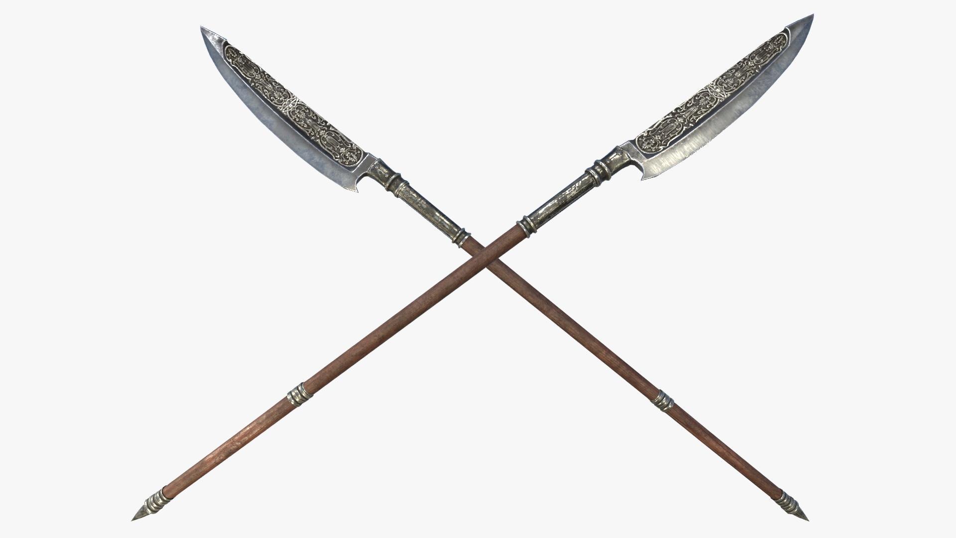 Fantasy Spear RPG Bardiche Glaive Halberd Javelin Lucern Hammer Naginata Partisan Pike PoleAxe Qiang Ranseur Spear Spetum Voulge Yari Collection 3D model https://p.turbosquid.com/ts-thumb/uF/UJRPiA/KL/ts_urp_1080p_17.09.2024_224302/jpg/1726585456/1920x1080/fit_q87/f9983ac7fd4c19a095d5ac618607dfa5601ea766/ts_urp_1080p_17.09.2024_224302.jpg