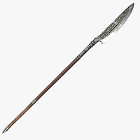 Fantasy Spear RPG Glaive Glave Naginata Guando Woldo Sovnya War Scythe Polearm PoleAxe Spear