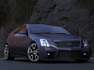 3d model of cadillac cts-v coupe