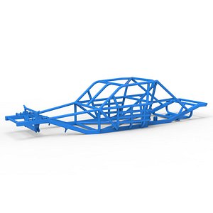 3D Frame of Vintage Asphalt Modified stock car Version 3 Scale 1 to 25