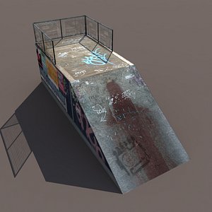 Skate Pipe Low Poly 3d Model