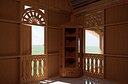 Antique Timber Corner Display Cabinet Carpentered Craft Malaysia