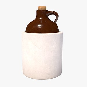 3D whiskey jug