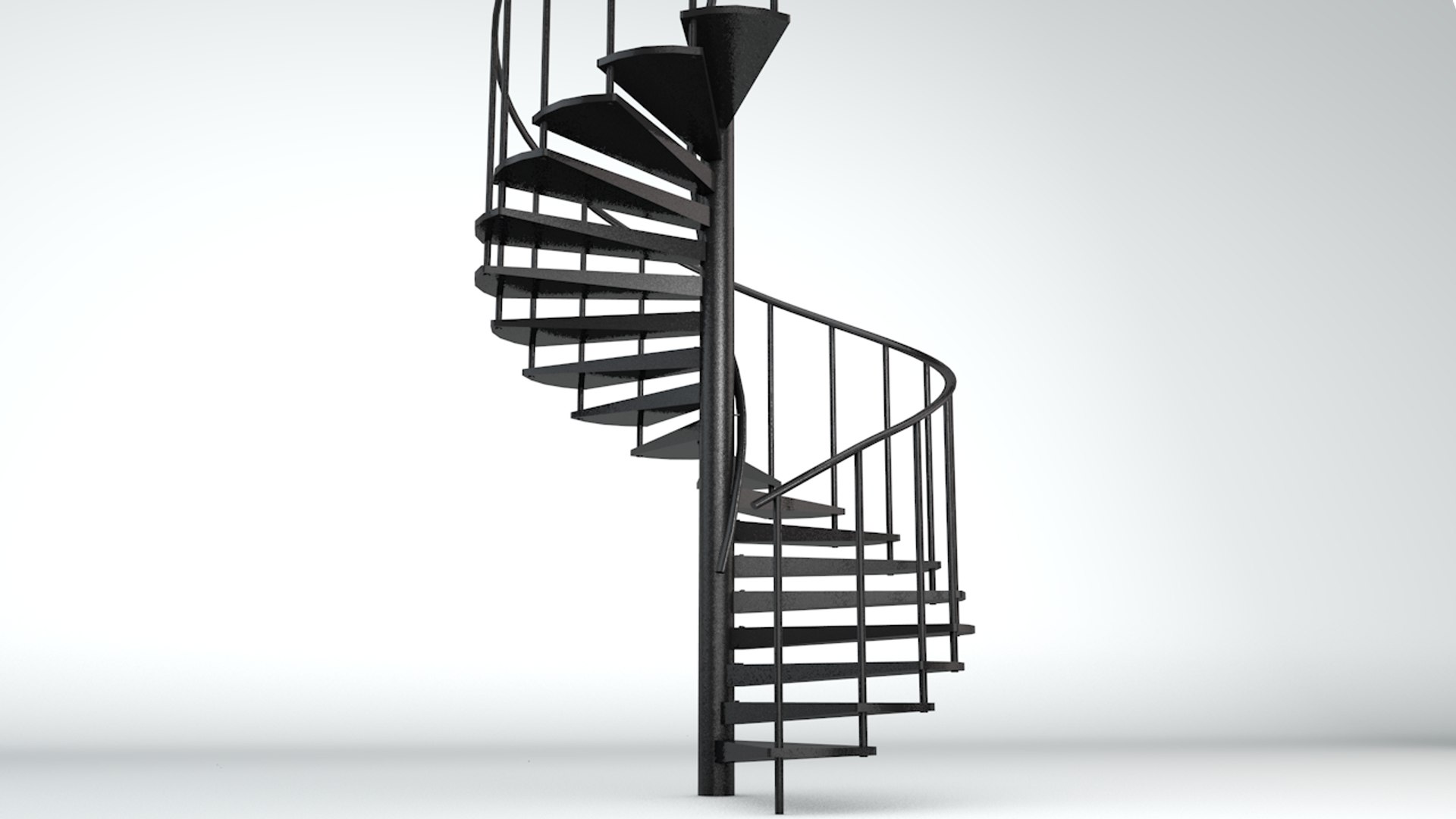 3d Spiralling Staircase
