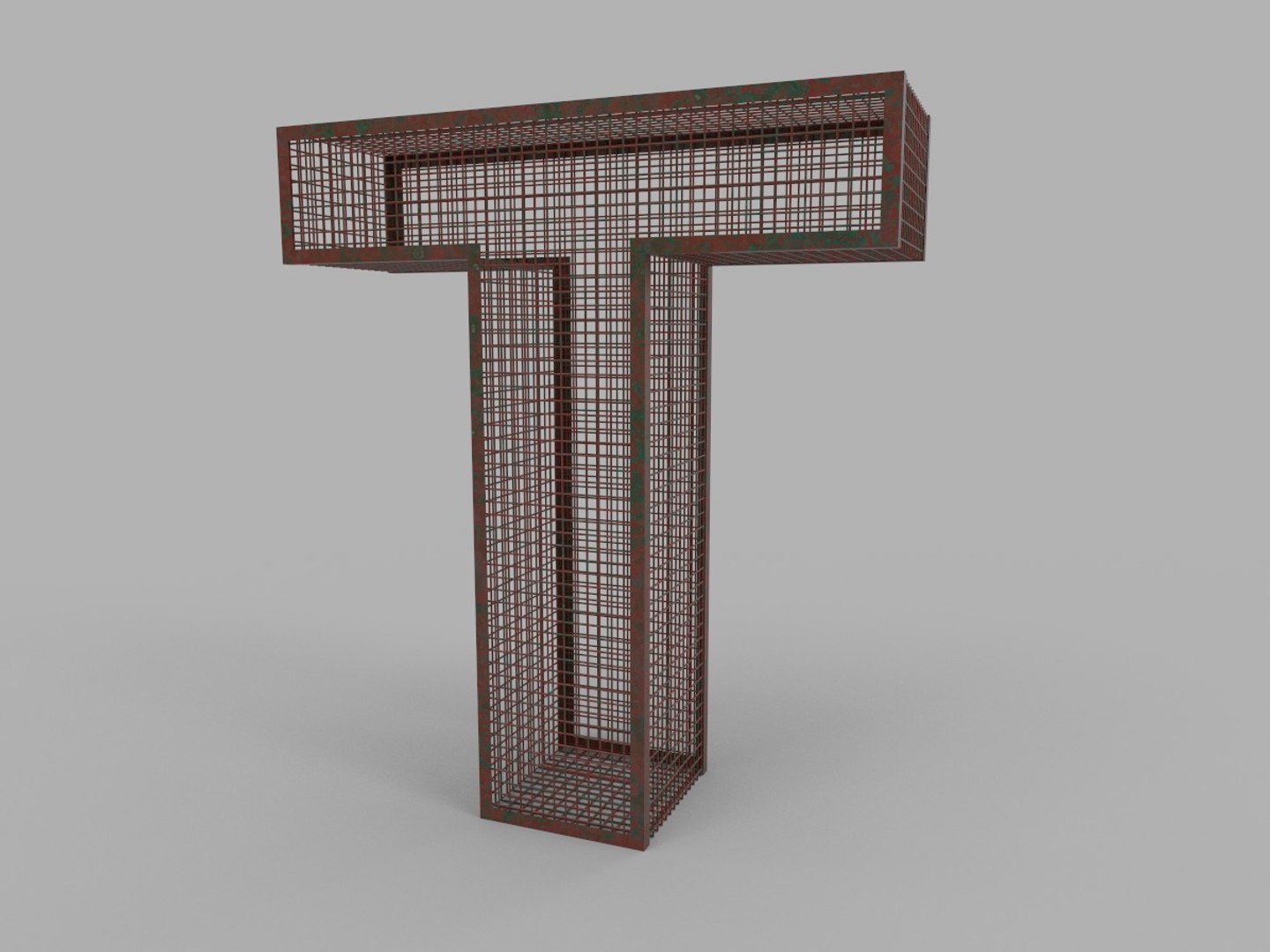 3D Cage Alphabet Design Low-poly - TurboSquid 1830970