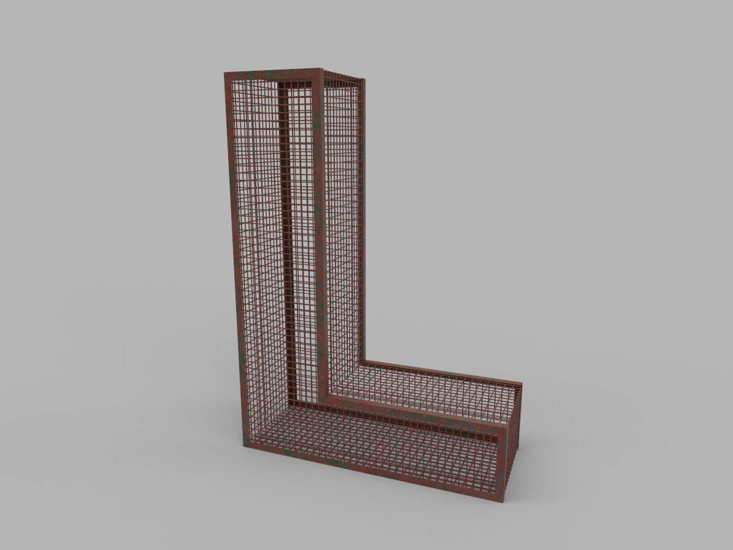 3D Cage Alphabet Design Low-poly - TurboSquid 1830970
