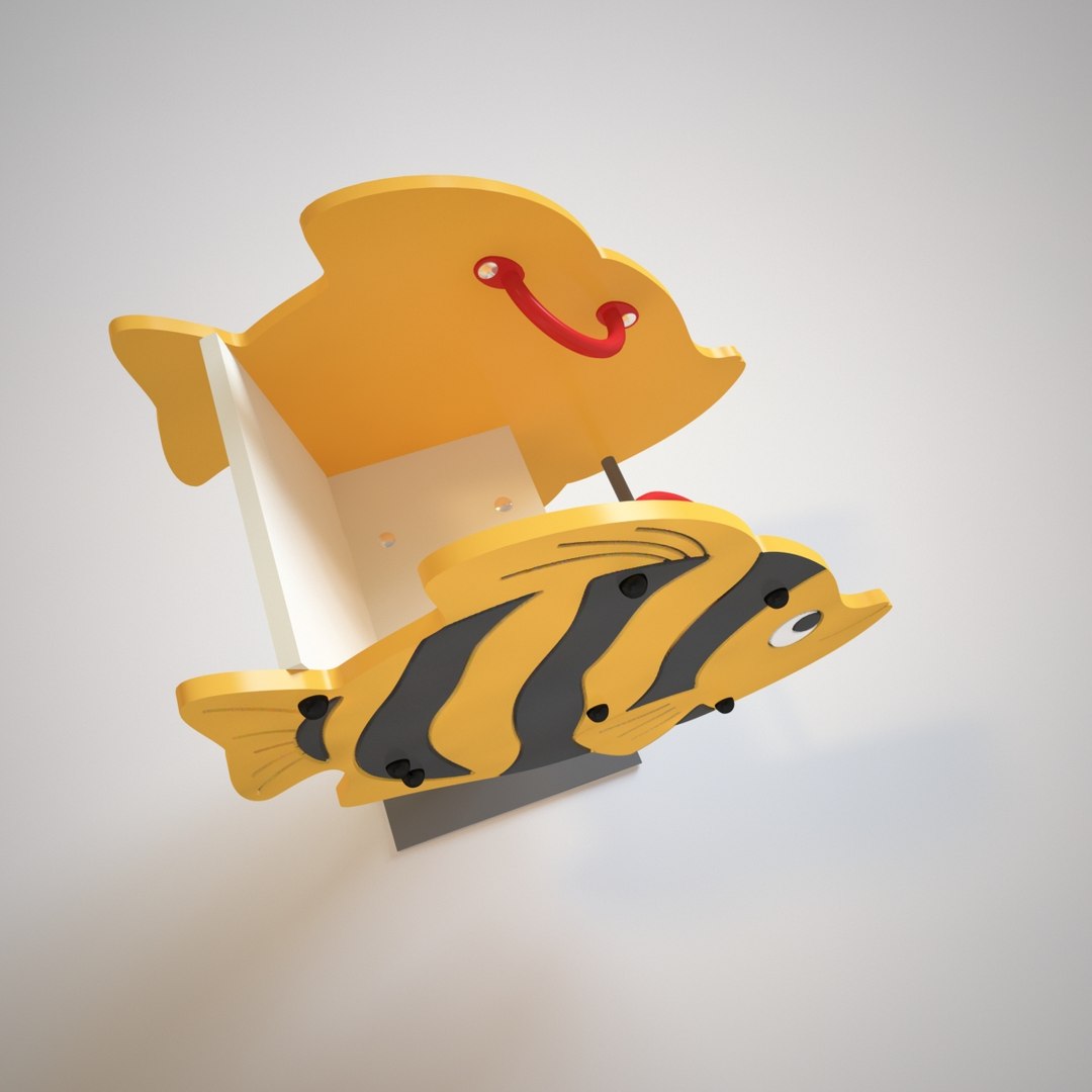 3D Model Playground Spring Fish - TurboSquid 1237038