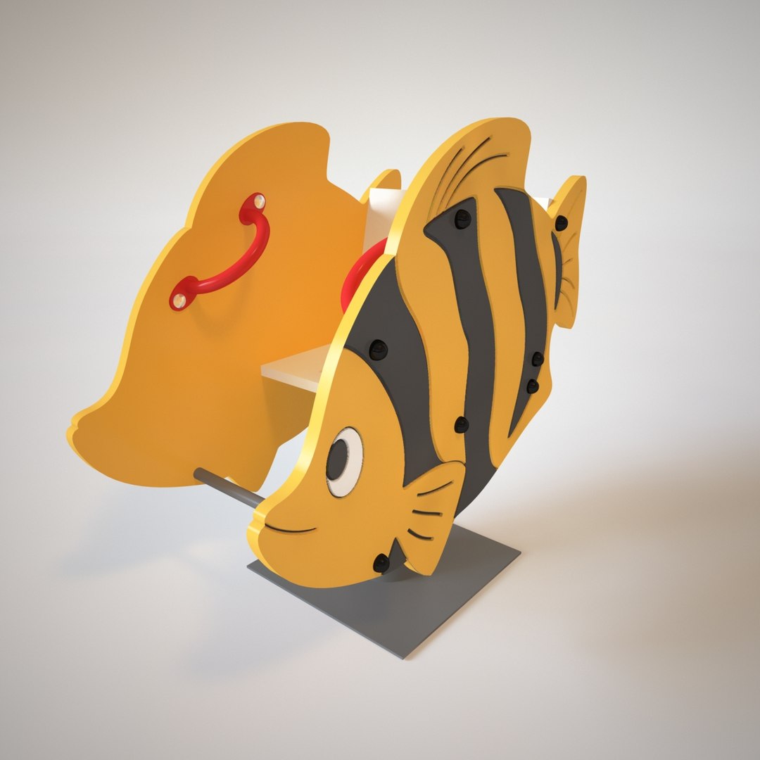 3D Model Playground Spring Fish - TurboSquid 1237038