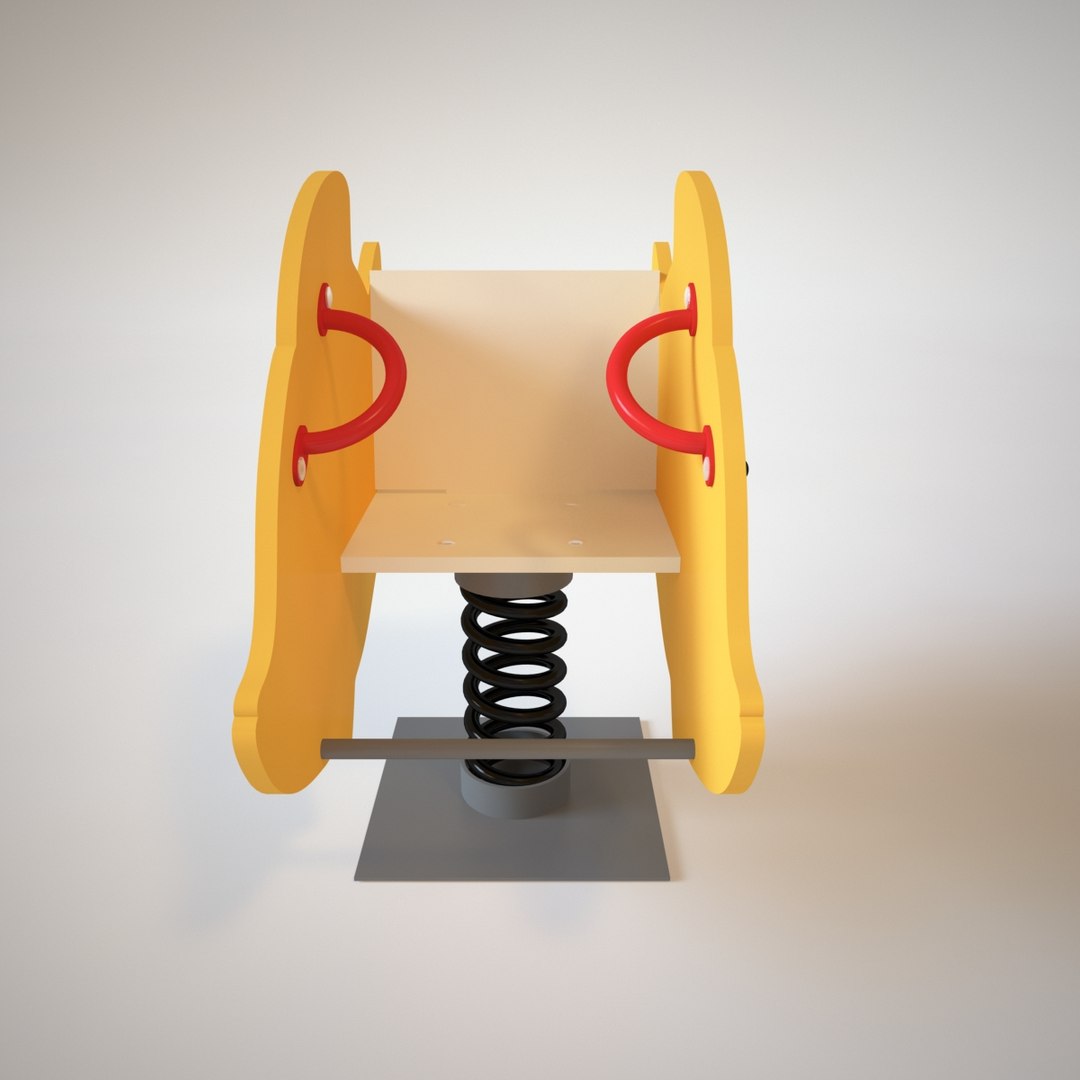 3D Model Playground Spring Fish - TurboSquid 1237038