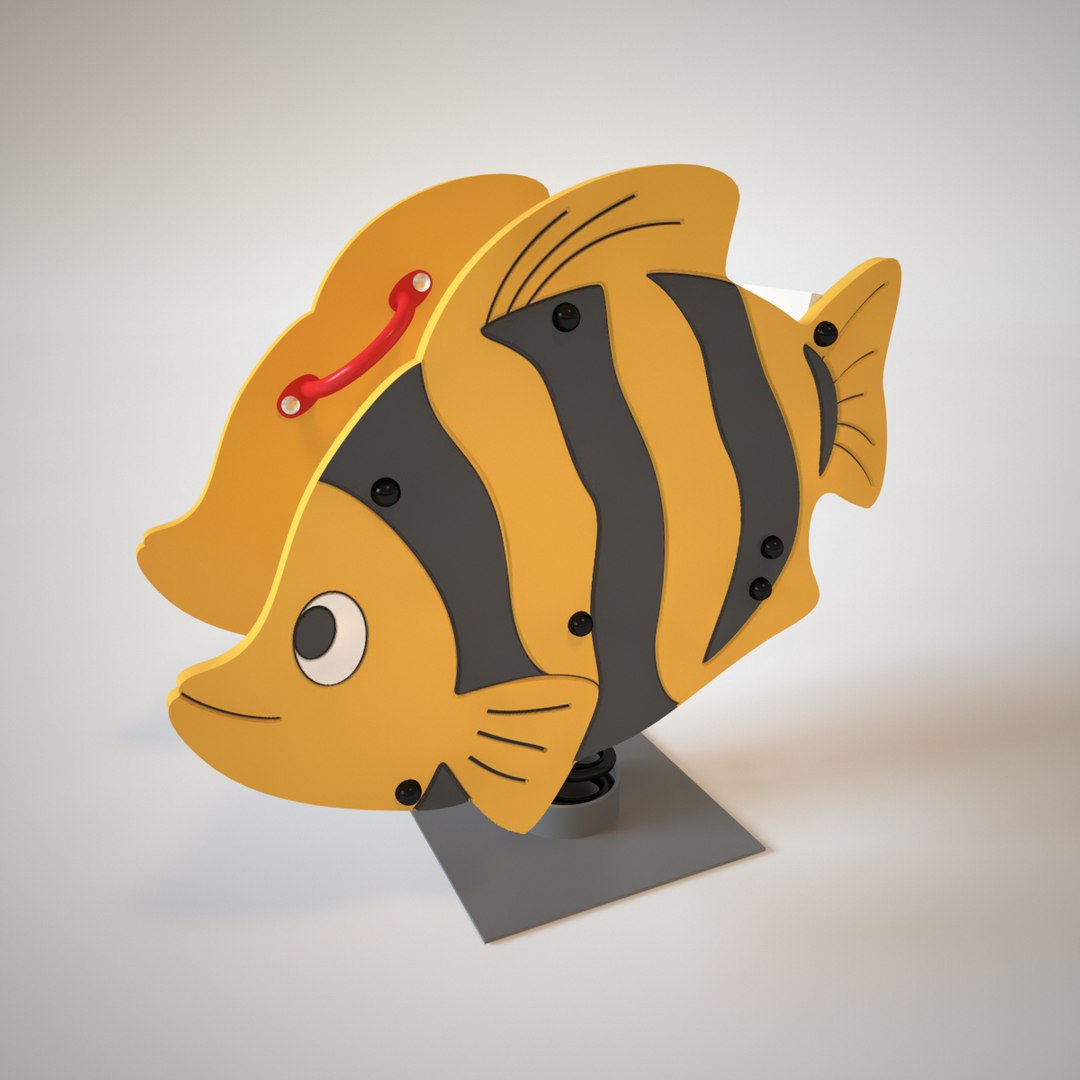 3D Model Playground Spring Fish - TurboSquid 1237038