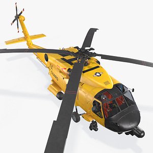 3D Sikorsky MH-60T Jay Hawk Basic Animation model