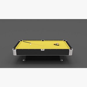 3D 8 ball pool table model
