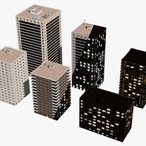 Mid-Rise Buildings 3D model