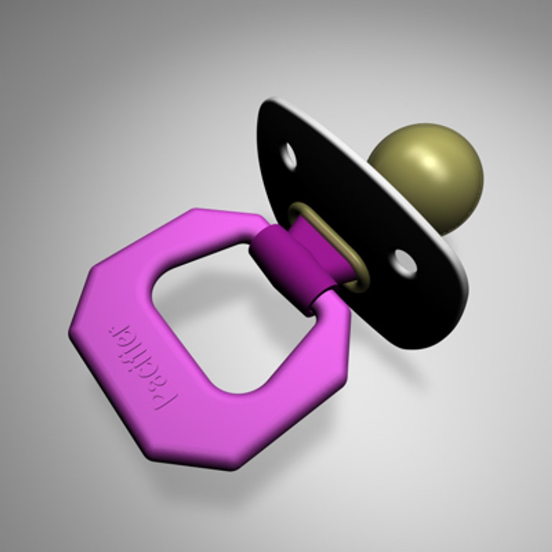 pacifier modeled 3d c4d