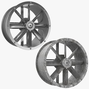 3D axial water turbine