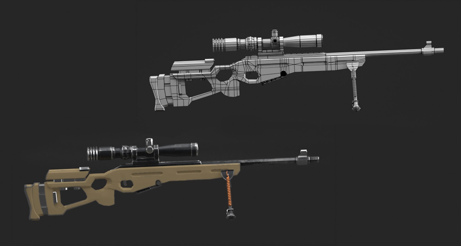 Gun Sv 98 3D - TurboSquid 1360366
