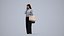 00185Dana004 - Adult Caucasian woman walking calling smartphone in retail space autumn attire