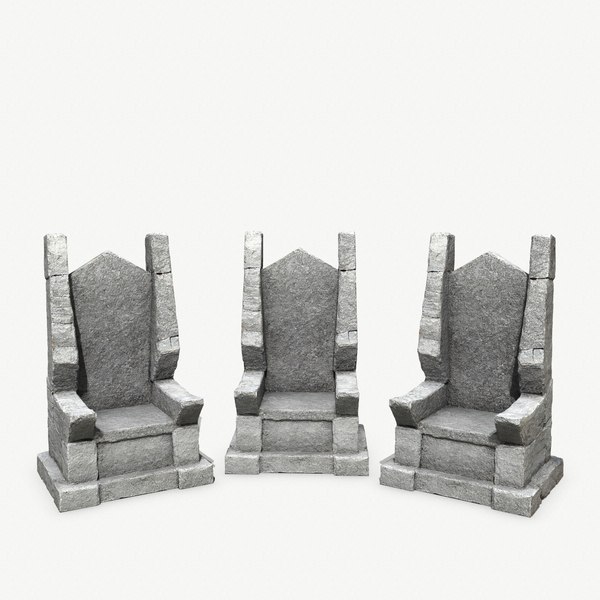 modelo 3d Trono de piedra - TurboSquid 2261552