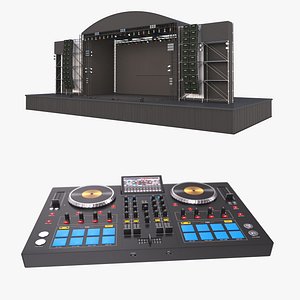 Music Stage and DJ Set