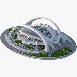 Sci-Fi Futuristic Building Concept 2