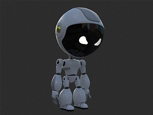 Robot rigged with 3Ds max Biped