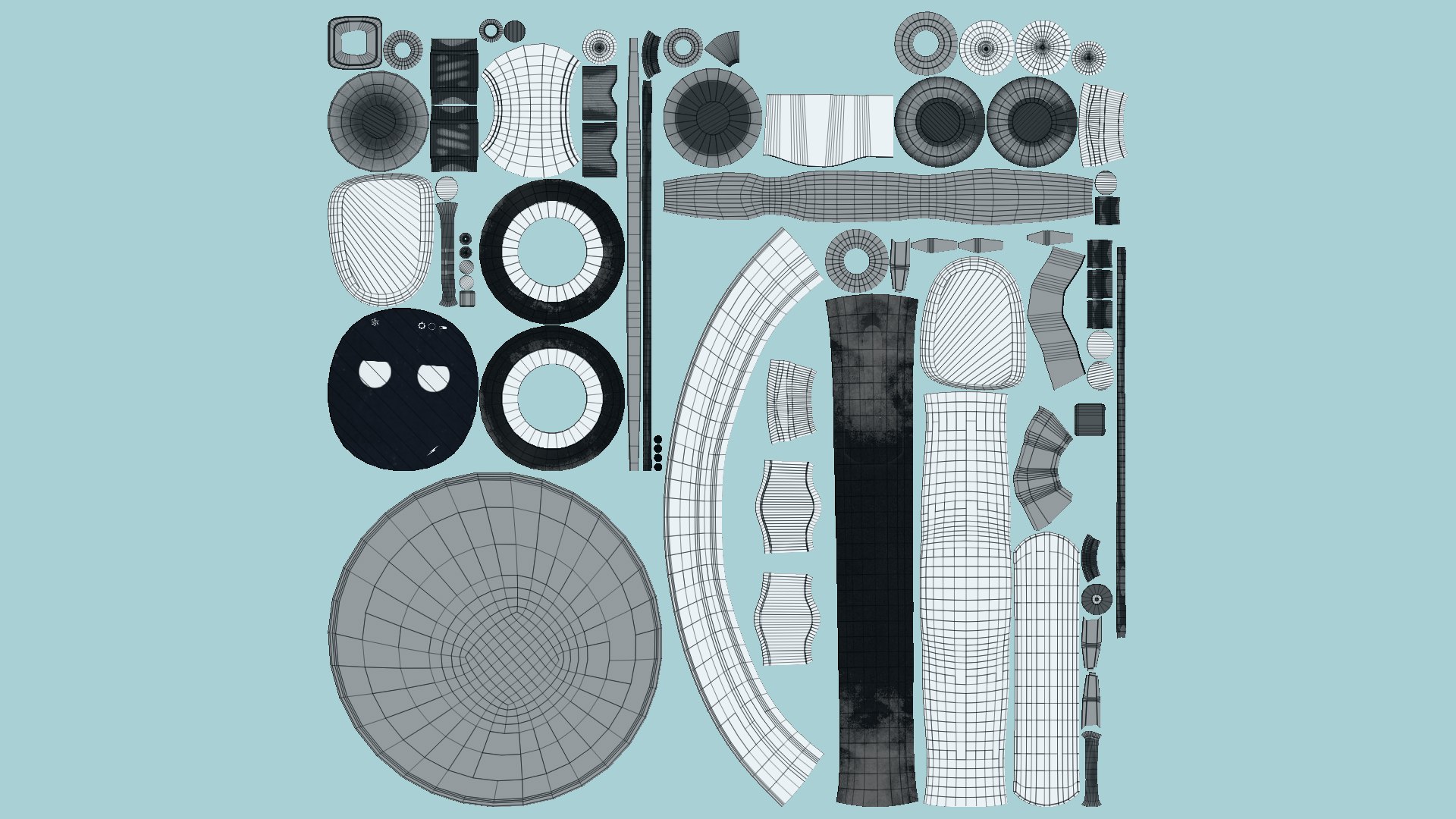 3D 10 Wheel Robots H Collection - SciFi Character Design https://p.turbosquid.com/ts-thumb/uG/8zHe9J/22/r2uv/png/1649951739/1920x1080/fit_q87/aad776b2c2a70d1eaf9dd19fab2f69ff065bcd0f/r2uv.jpg
