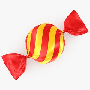 3D Wrapped Candy v3 model