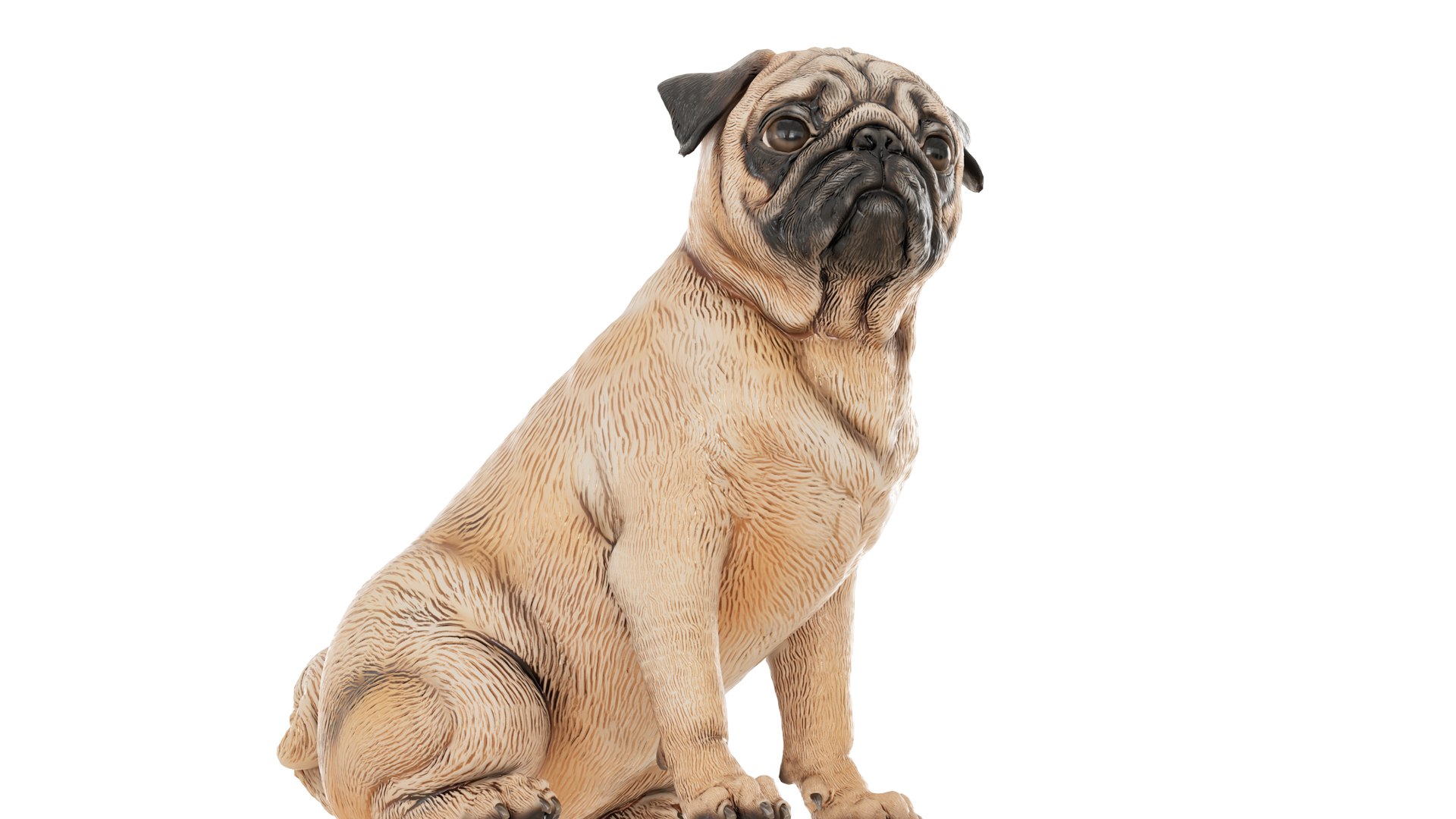 Pug dog figurine 3D model https://p.turbosquid.com/ts-thumb/uG/BbNYa8/4m/v_05/jpg/1723044971/1920x1080/fit_q87/cdb56a561f3ae4aecb2543ebe72ae77ba8e04e2c/v_05.jpg