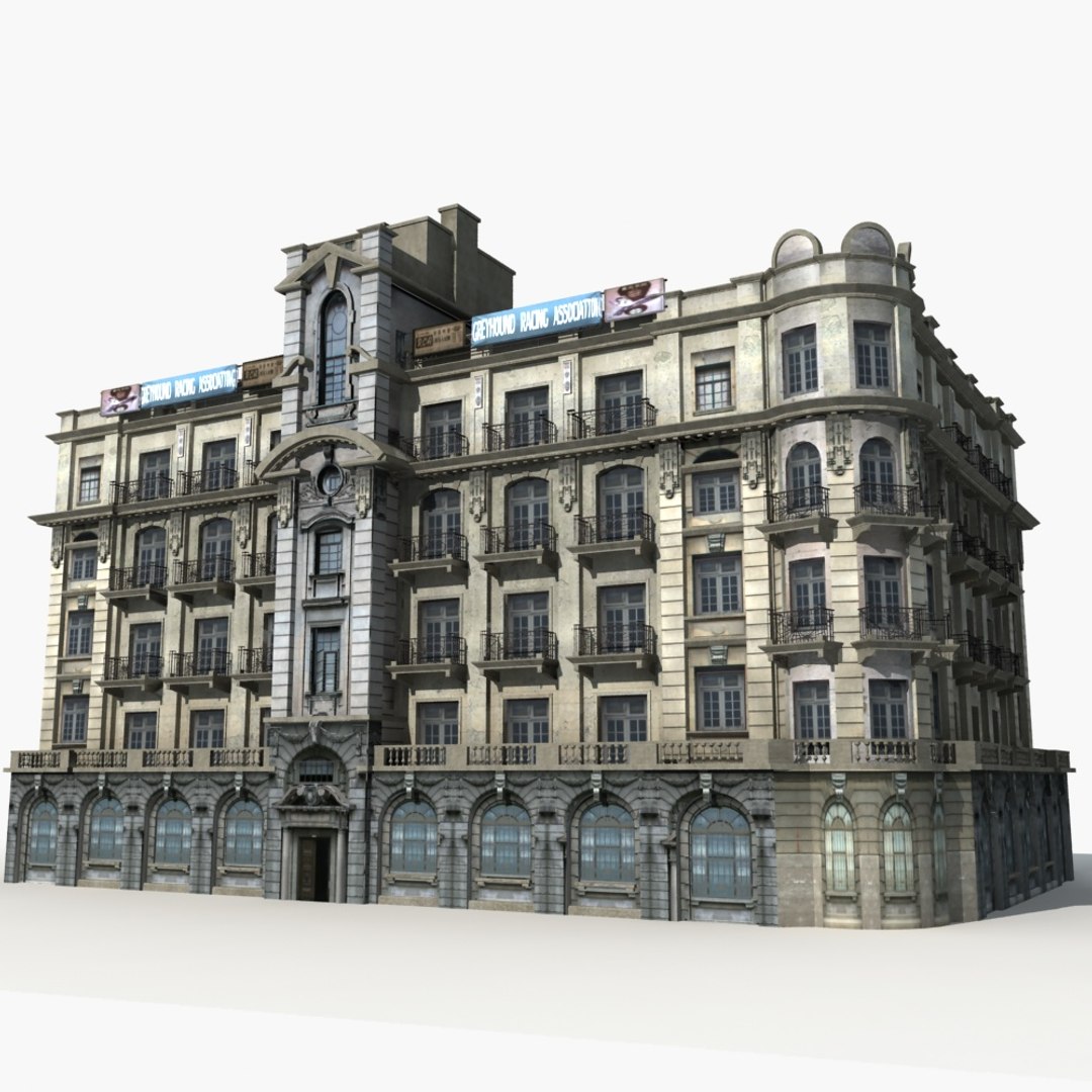 Old Building Model - TurboSquid 1319000
