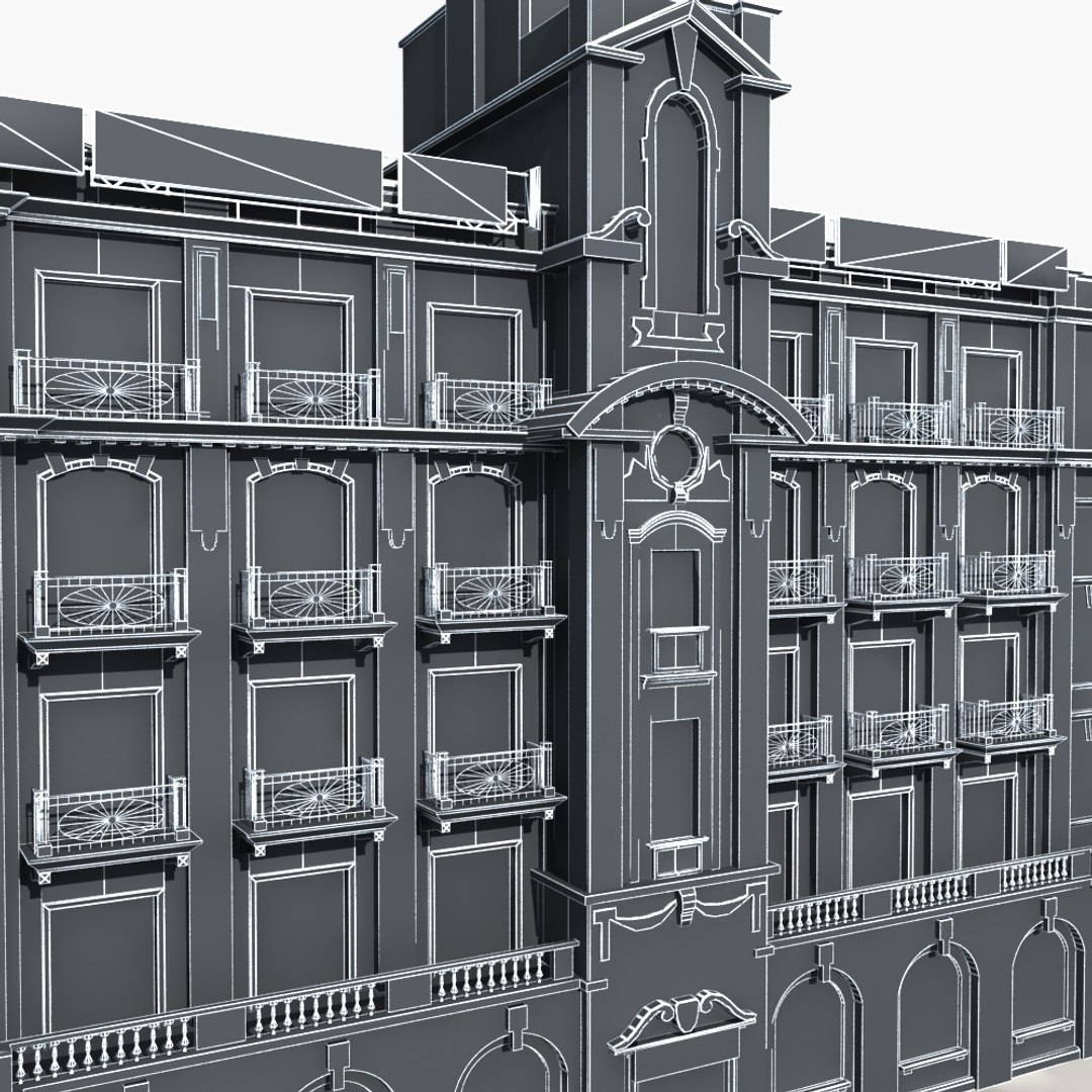 Old Building Model - TurboSquid 1319000