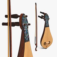Traditional Kemence Instrument with Bow