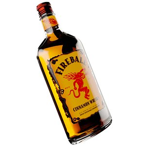 Fireball Cinnamon Whisky Alcohol Bottle