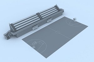 3D basketball court 2 model