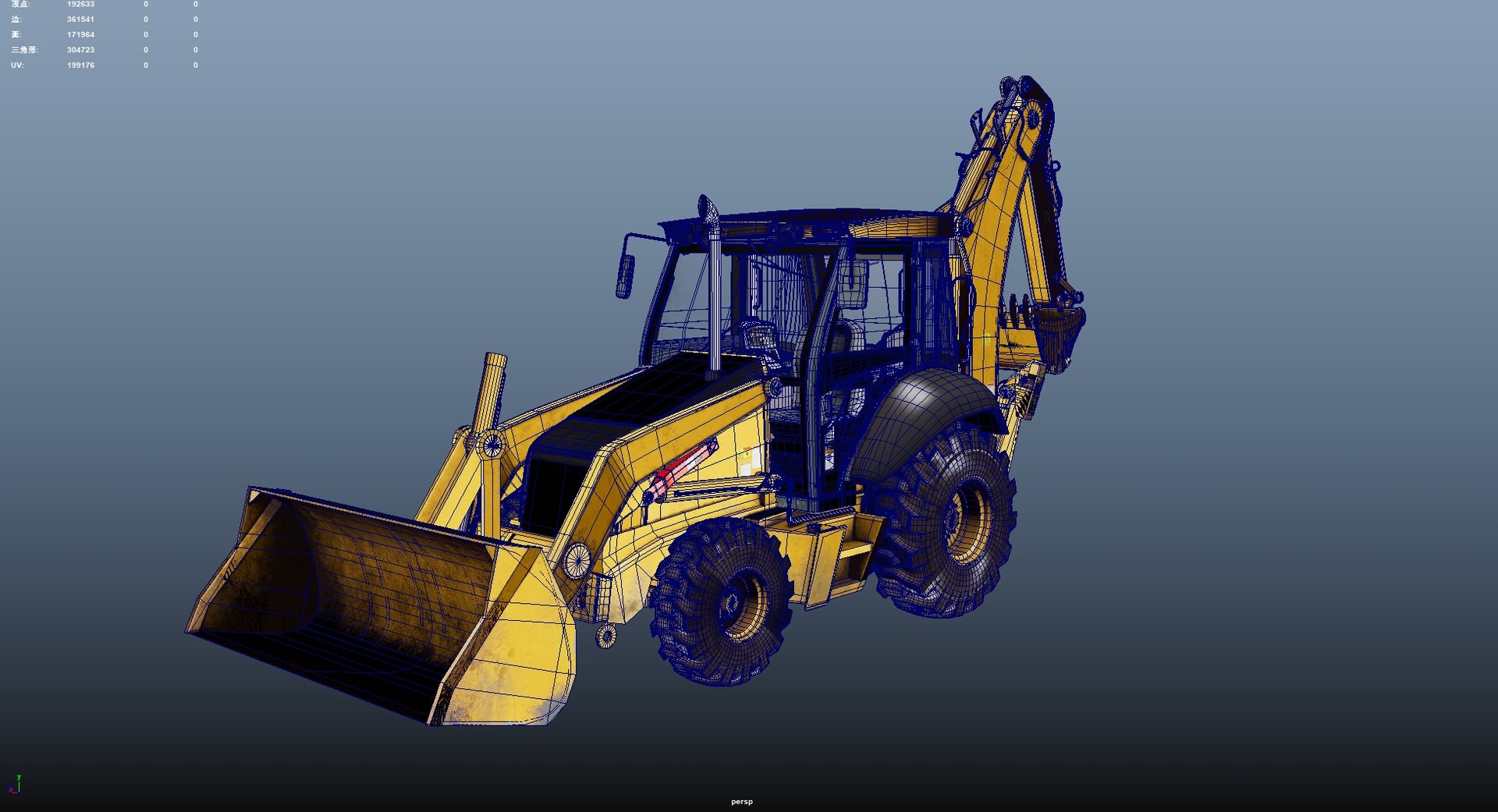 3D Backhoe - TurboSquid 2418192
