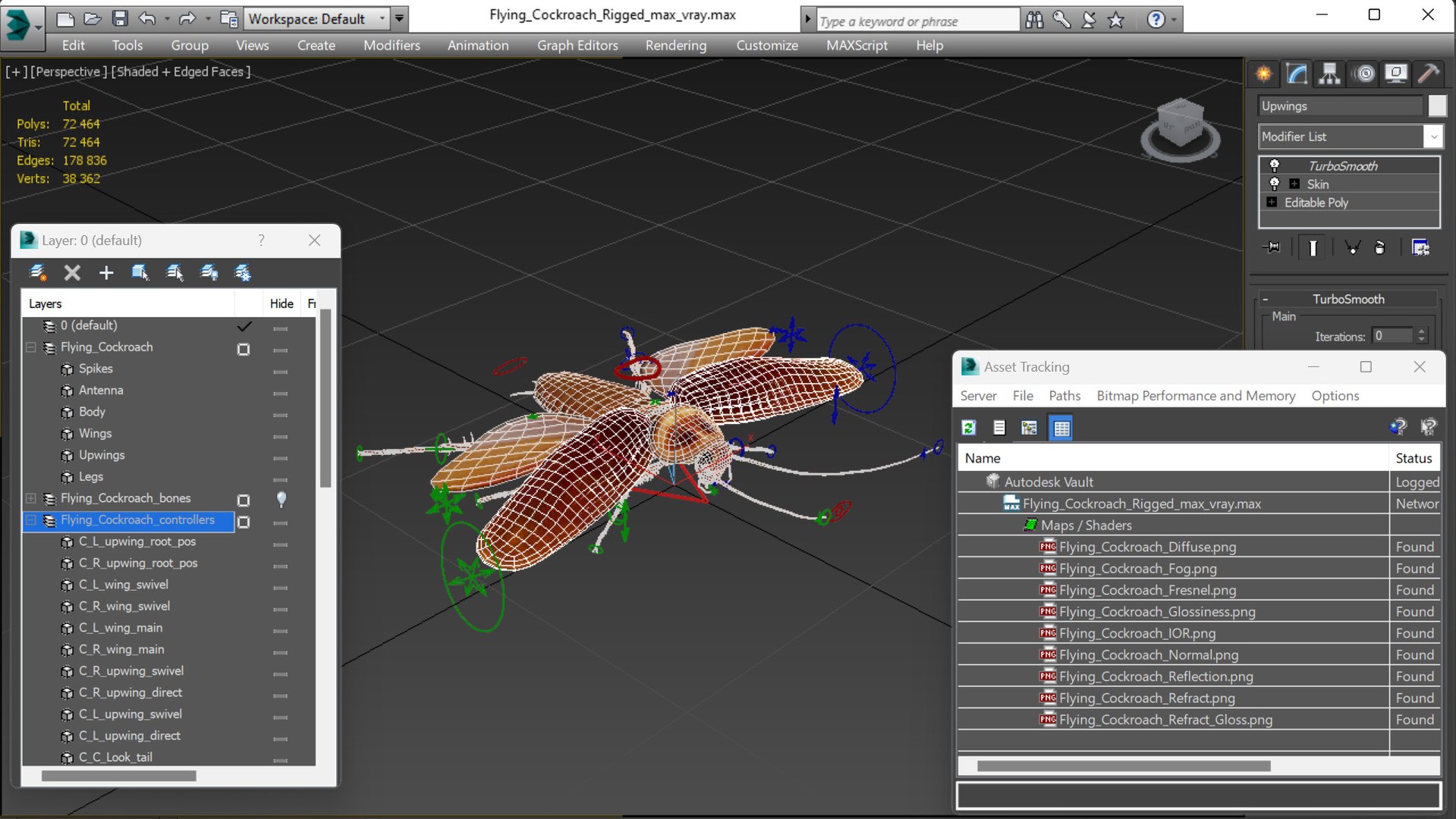 3D model Flying Cockroach Rigged https://p.turbosquid.com/ts-thumb/uG/RVgzvl/il/flyingcockroachriggedmb3dmodel034/jpg/1684484999/1920x1080/fit_q87/044f122e52807a7bde1ab859d8f7cb0b7f37a9dd/flyingcockroachriggedmb3dmodel034.jpg