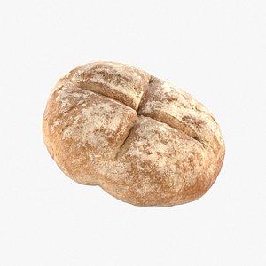 3D realistic bread roll
