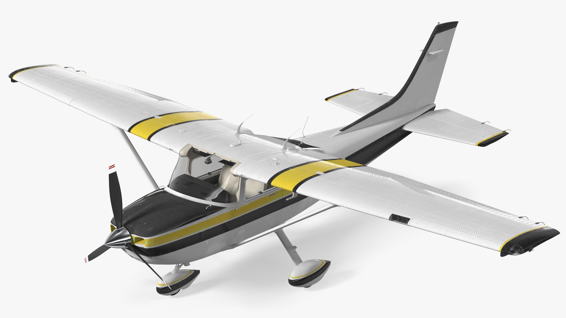 Four Seat Light Utility Aircraft model - TurboSquid 1882215