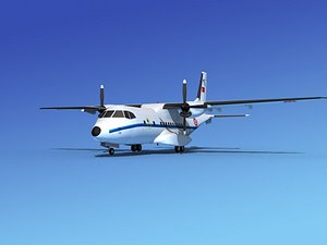 propellers casa cn-235 transport 3d max